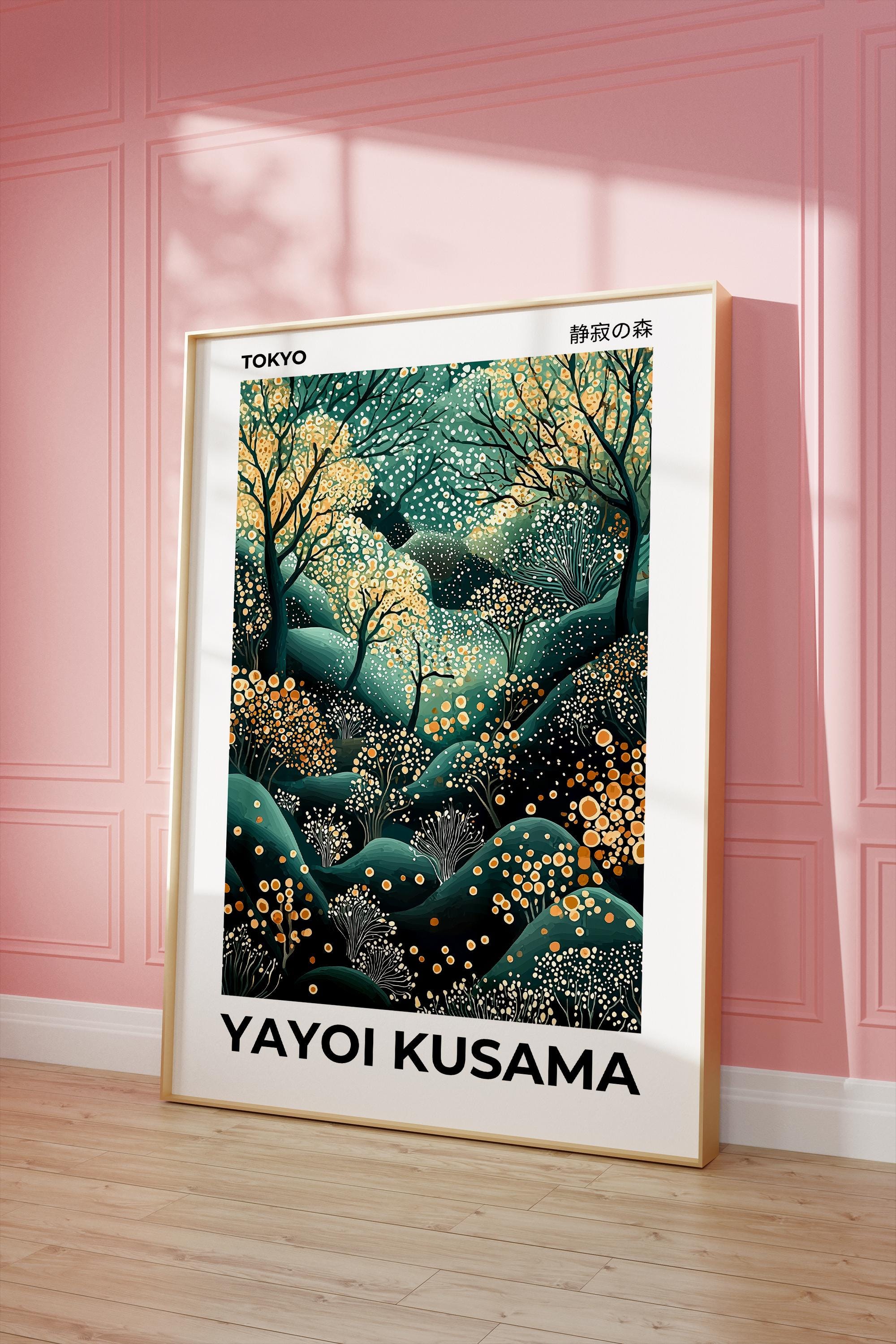 Yayoi Kusama Forest Print | Colorful Art Print | Nature Poster Art ...