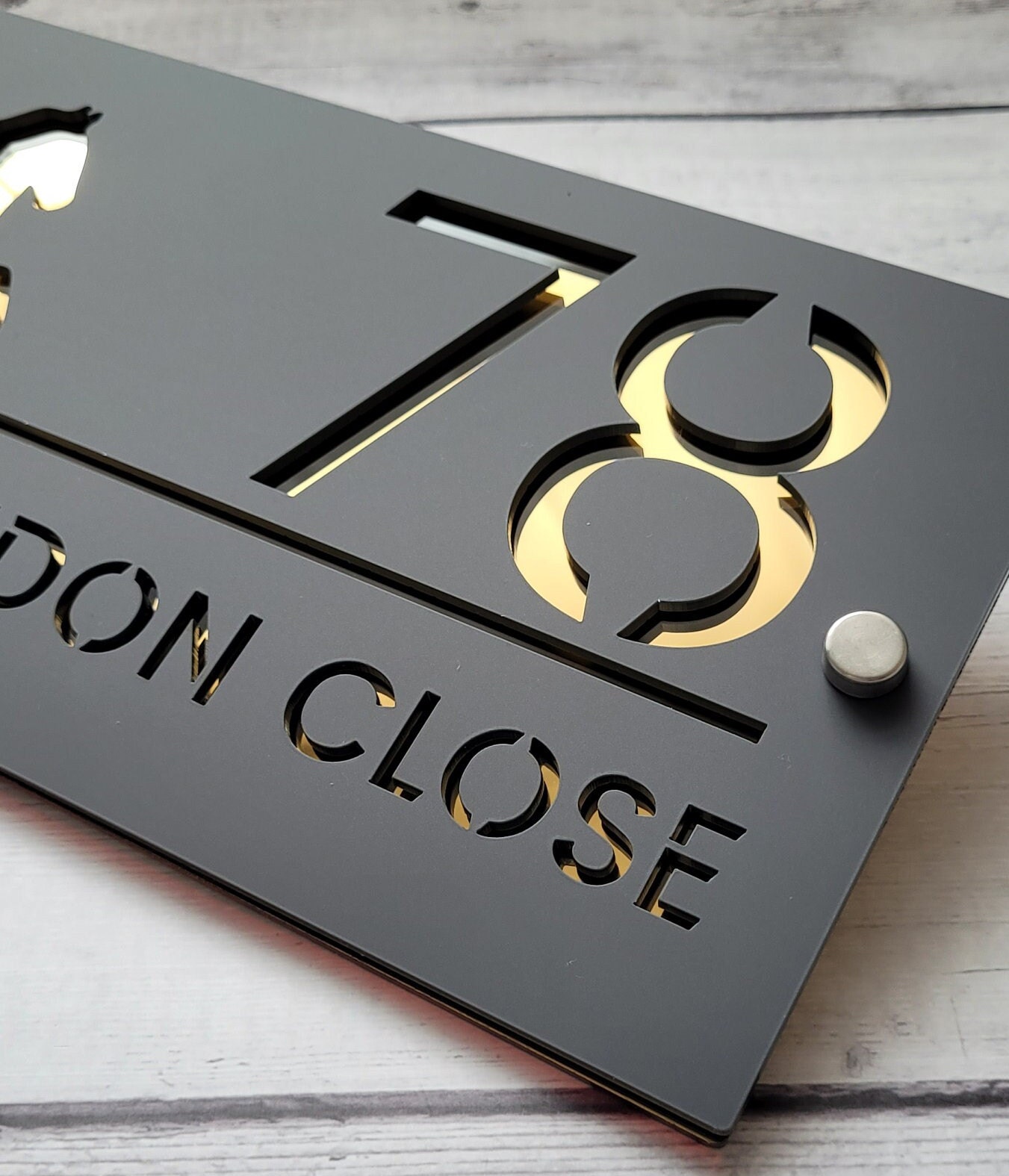 Modern Acrylic Horse House Sign | Personalized Address Number - Etsy