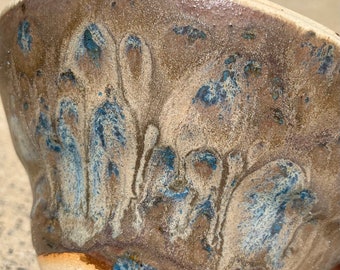 Blue & Olive Sparkle Surprises Ceramic Bowl / Dishes / Pots / Planters / Vessels