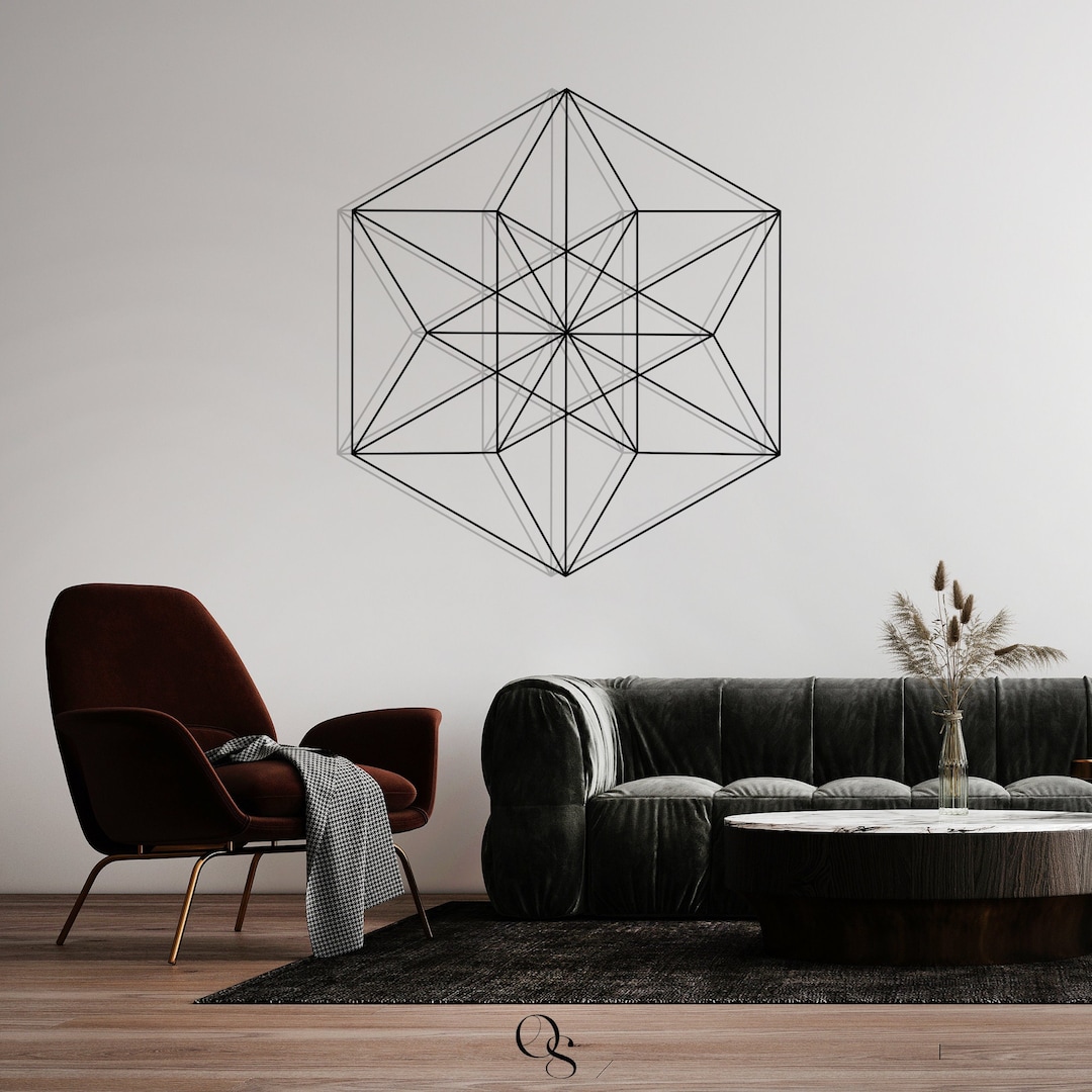 Sacred Geometry Metal Wall Art Home Meditation Metal Yoga Wall Art Zen ...
