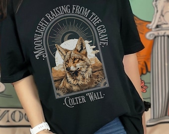 Vintage Colter Wall Concert Tee: Western Coyote Music Shirt
