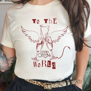 Good Omens T-Shirt: Ineffable Husbands 'To The World' Unisex Tee