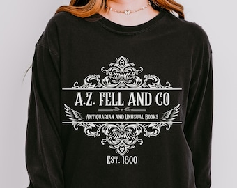 Maglietta a maniche lunghe Good Omens: maglietta grafica A.Z. Fell Antiquities
