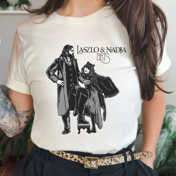 What We Do in the Shadows Shirt - Laszlo & Nadja - Unisex Jersey Short Sleeve Tee