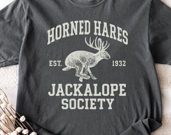 Jackalope Shirt: Comfort Colors Cryptid Collegiate Tee