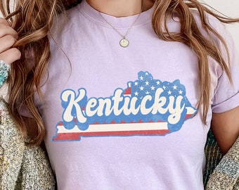 Kentucky-shirt | Retro State Pride T-shirt Bluegrass State grafisch cadeau