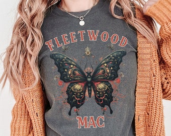 Fleetwood Mac Tshirt Stevie Nicks Shirt Fleetwood Mac Tshirt Fleetwood Mac Blumen Shirt Vintage Tshirt Classic Rock 70s Comfort Colors