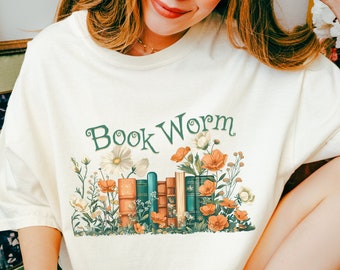 Book Worm Floral Shirt: Reader BookTok Gift