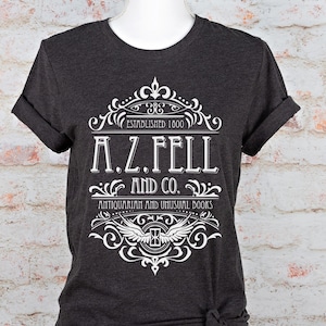 Good Omens Shirt: A.Z. Fell Antiquarian Books Tee, Fandom Gift