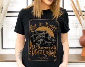 Good Omens T-Shirt: Crowley&#39;s Car, Ineffable Husbands Fandom Tee