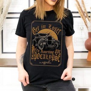 Good Omens T-Shirt: Crowley's Car, Ineffable Husbands Fandom Tee