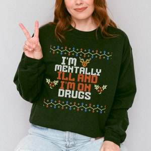 Im just Pete Mentally Ill Ugly Christmas Sweater Meme Design Tiktok meme Shirt Unisex Pete Davidson Meme