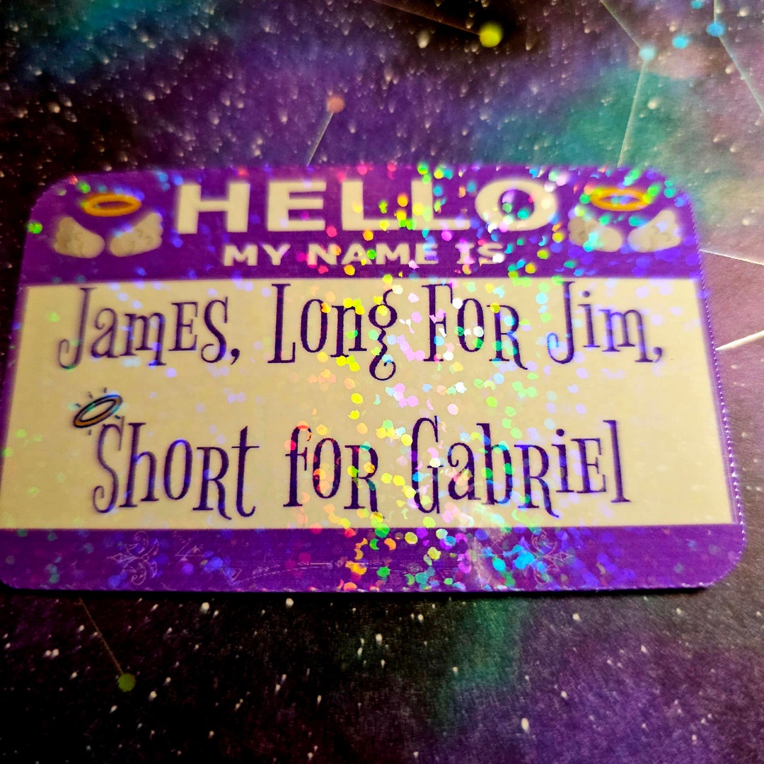 Good Omens Jim Short for Gabriel Sticker Antiquarian and Unusual Books