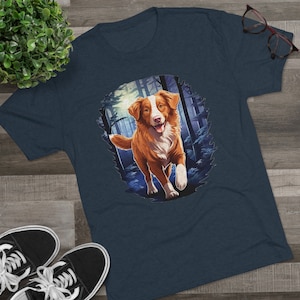 Unique Nova Scotia Duck Tolling Retriever Graphic T-Shirt for Dog Lovers