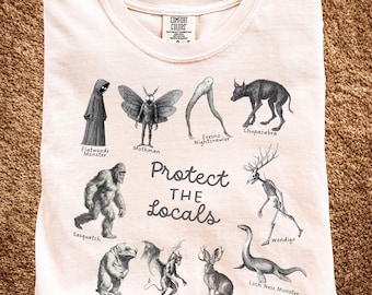 Protect the Locals Cryptid T-Shirt | Mothman, Bigfoot, Jersey Devil
