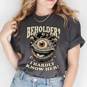 Retro-Style Beholder Shirt | Funny D&D Tee for Gamers