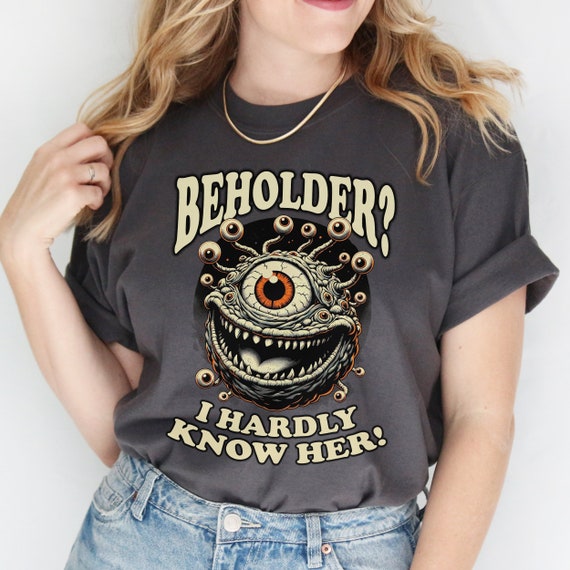 Retro-Style Beholder Shirt | Funny D&D Tee for Gamers