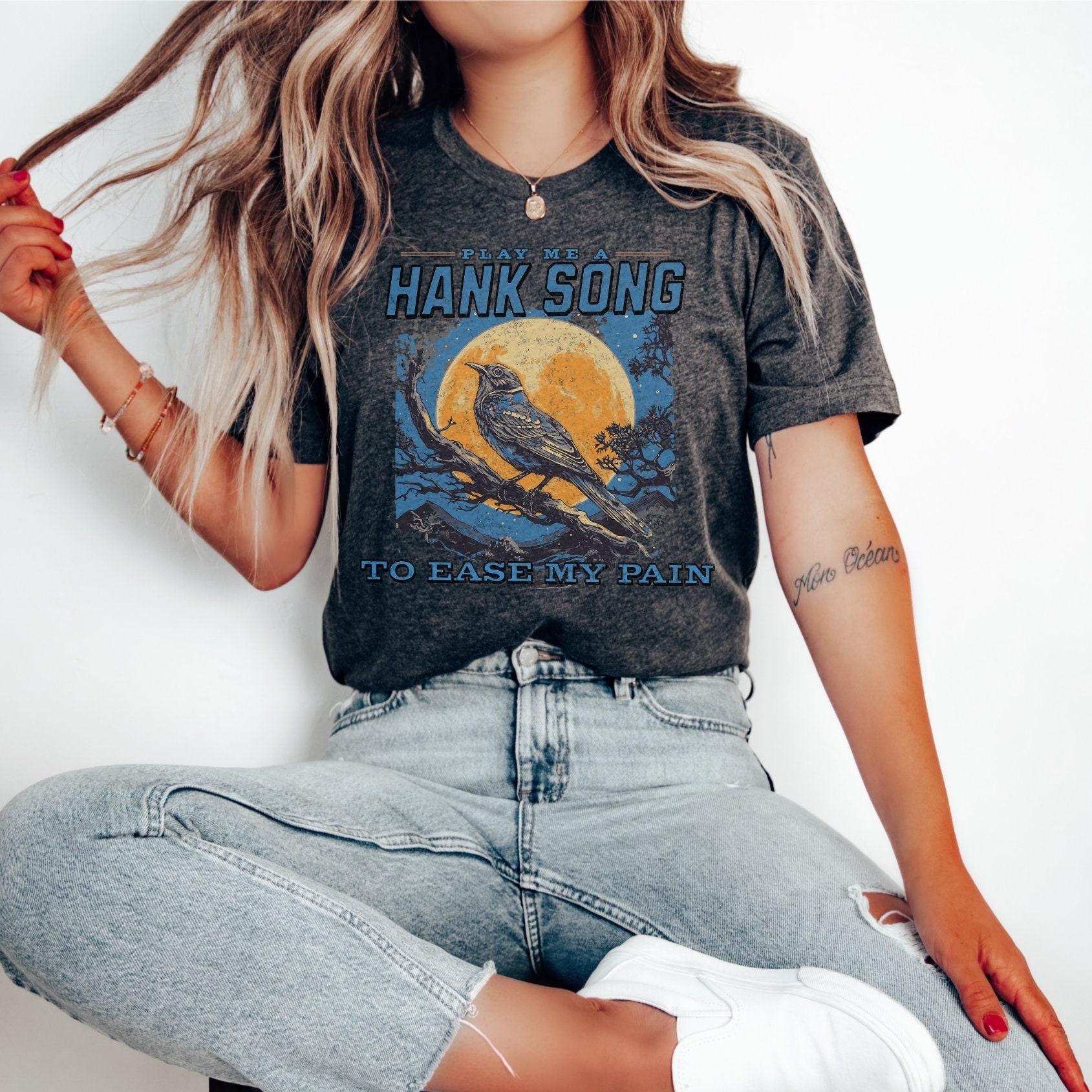 カントリーミュージックTシャツ：ハンク・ウィリアムズの「ウィップア