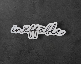 Good Omens Ineffable Vinyl Sticker: Fandom Decal