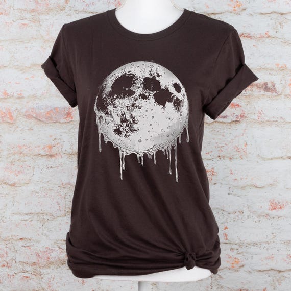 トップス PHENOMENON Crescent Moon Graphic T Shirt Celestial Gothic Moon Shirt | Witchy Lunar Graphic Tee With