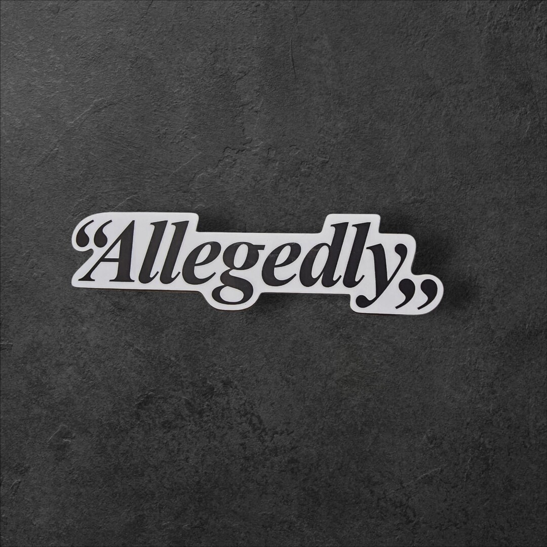 Allegedly Hat, Embroidered Bucket Hat, Gift For Lawyer, Law...