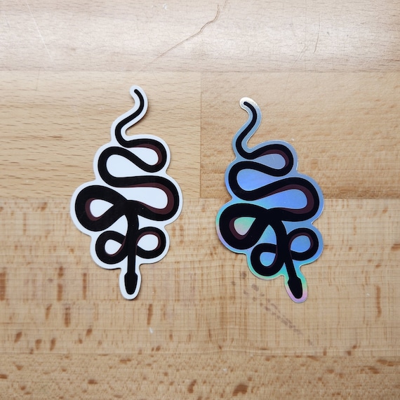 Good Omens Crowley Tattoo Sticker – Demon Snake Decal