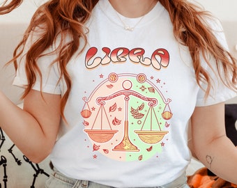 Maglietta con segno zodiacale Bilancia: abbigliamento con