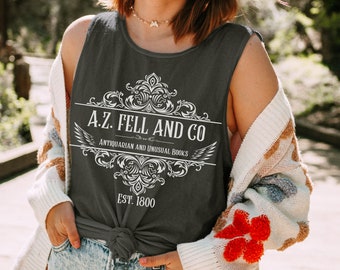 Canotta A.Z. Fell & Co: maglietta unisex tinta in capo Good Omens