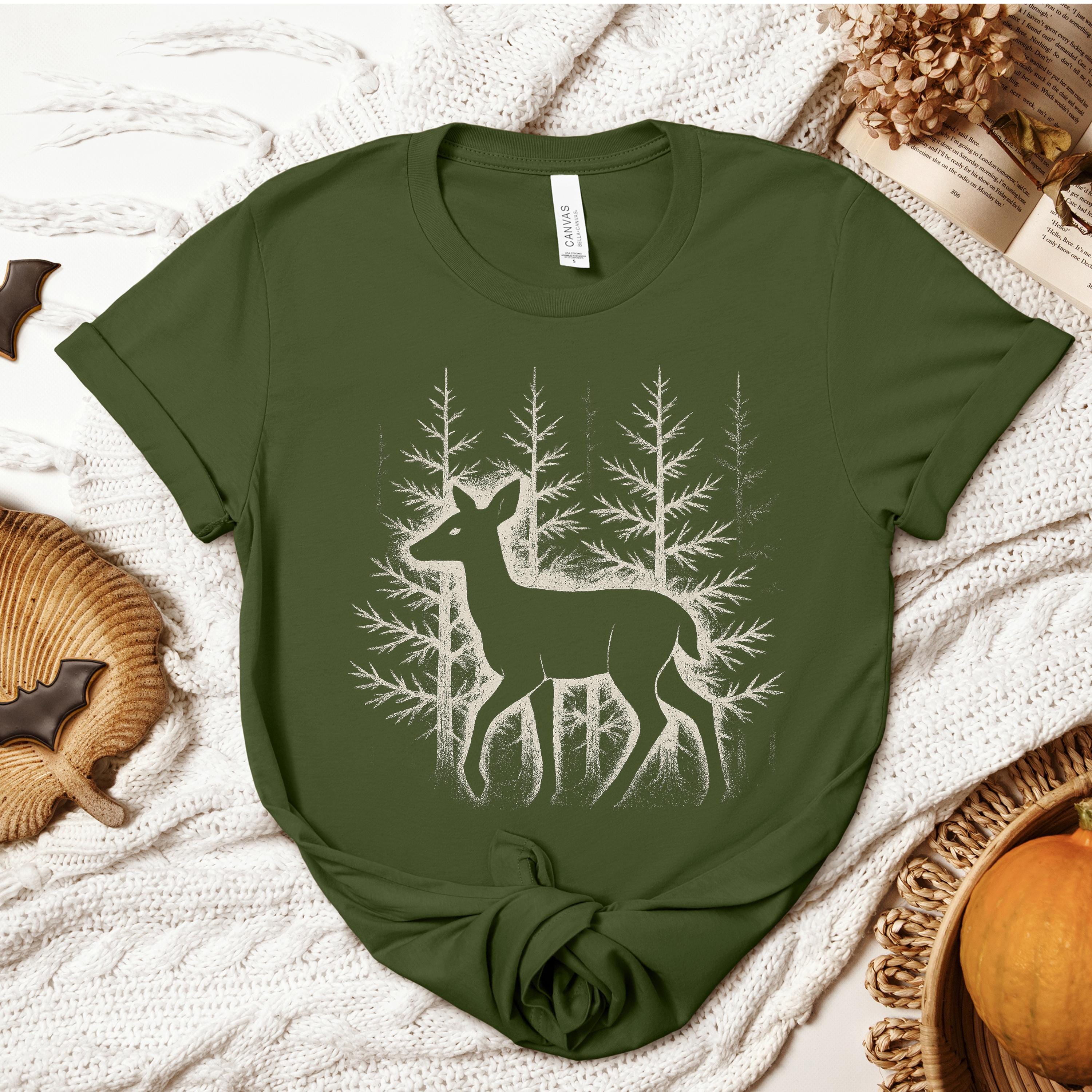 DEER EMBROIDERY DESIGN SAFARI SHIRT JＫ Disney Animal Kingdom Safari Trip Shirt Unisex Adult Kid Shirt