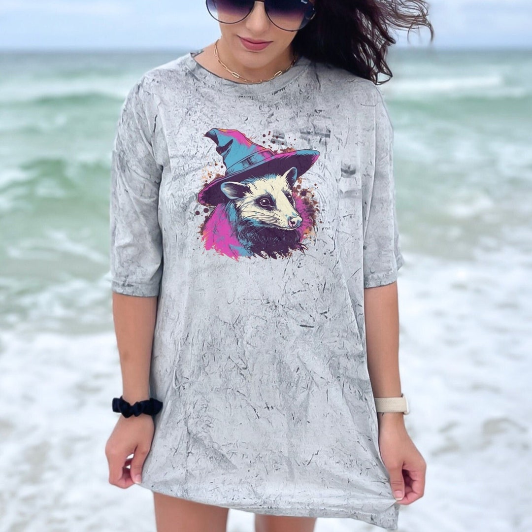 Tie Dye Opossum Witch Shirt Cute Opossum Lover T-shirts Possum Animal