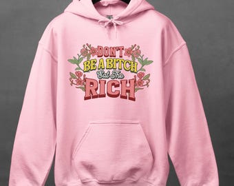 Feminist Political Hoodie | Eat the Rich Sweatshirt, Sarcastic Anti Capitalist Clothing, Funny Protest Graphic Hoodie