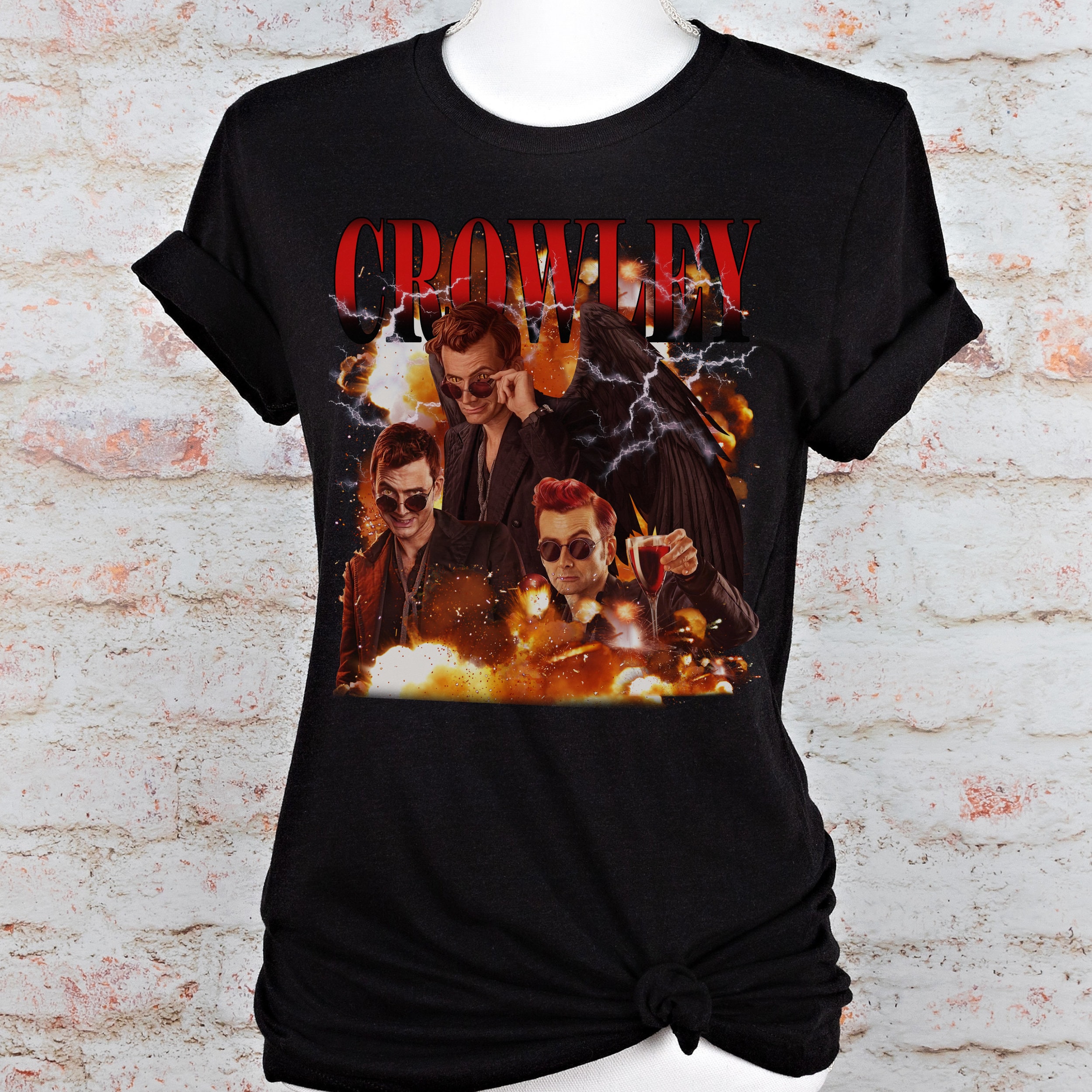 Good Omens Shirt Crowley Y2K Shirt Good Omens T Shirt | Good