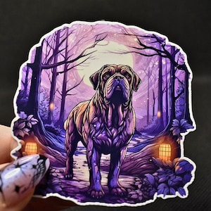 English Mastiff Sticker: Holographic Dog Lover Decal