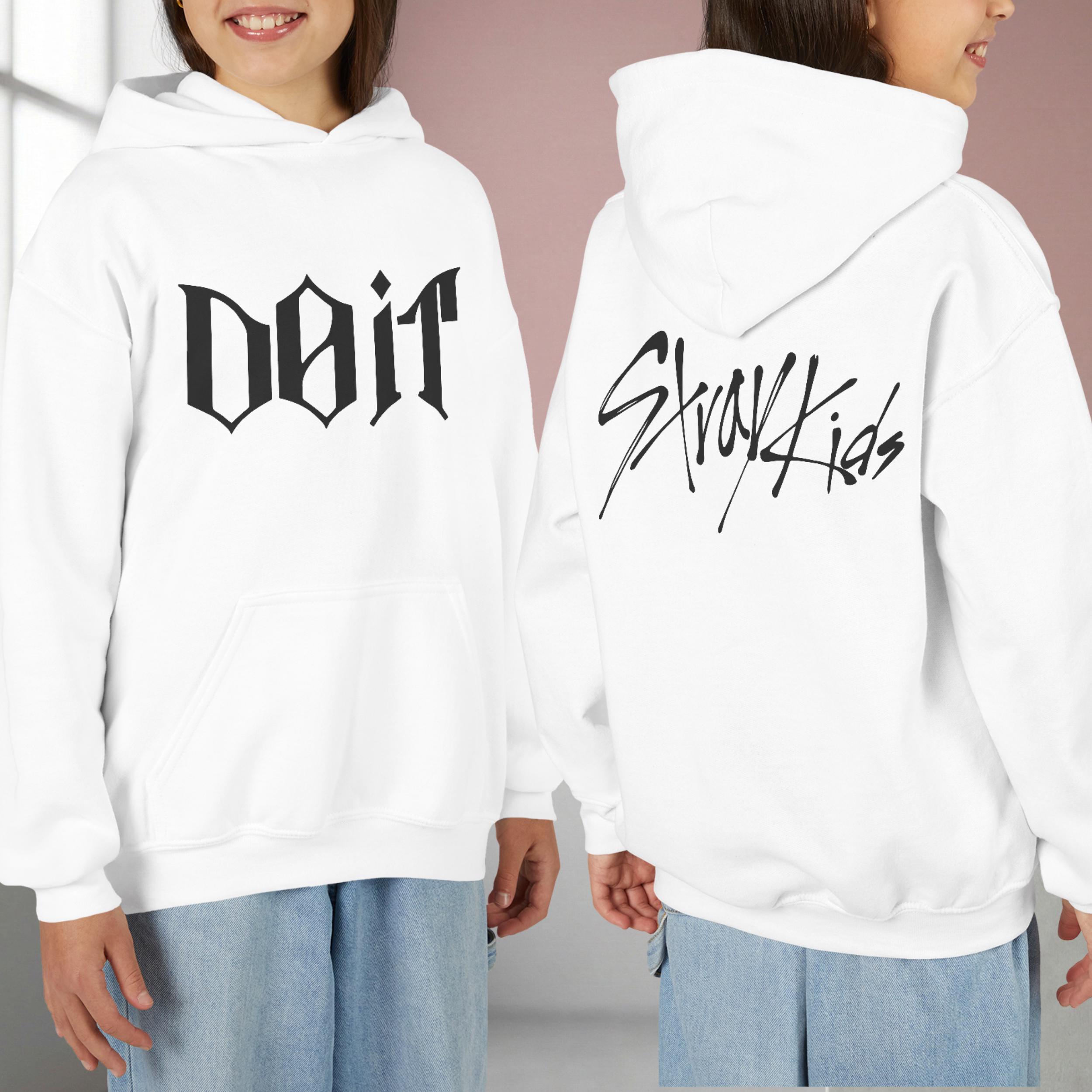 Do It Stray Kidsファンユースパーカー、ピンクのKポップファングッズ