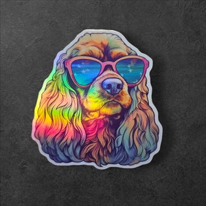 Cocker Spaniel Sticker Cocker Dog Water Resistant Spaniel Dogs, 3-inch Vinyl Decal Sticker