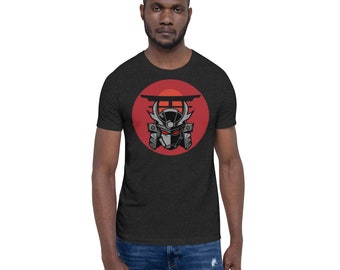 Unisex t-shirt with Japanese themed samurai