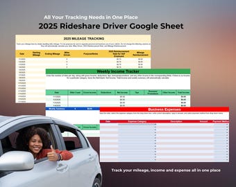 2025 Rideshare Tracking Google Sheet