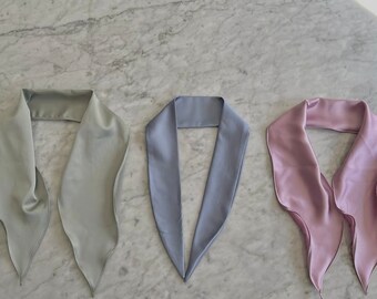 Lot de 3 écharpes en satin