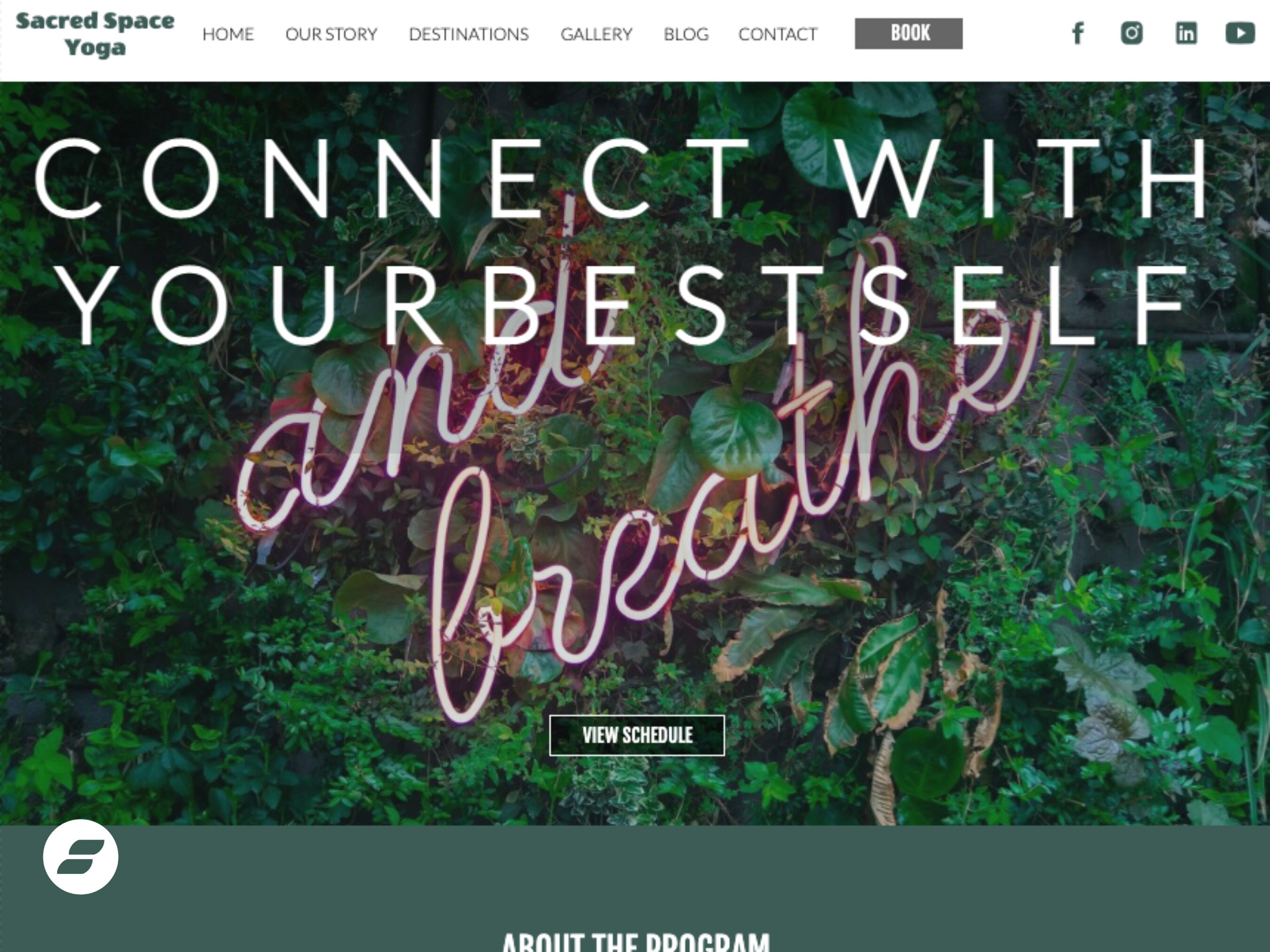 Showit Website Template For Retreat Wellness Yoga Meditation Mindfulness Service 12 Pages with Blog