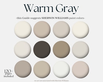Sherwin Williams Warm Gray Color Palette, 12 Sherwin-Williams paints for the whole house, neutral interior design paint