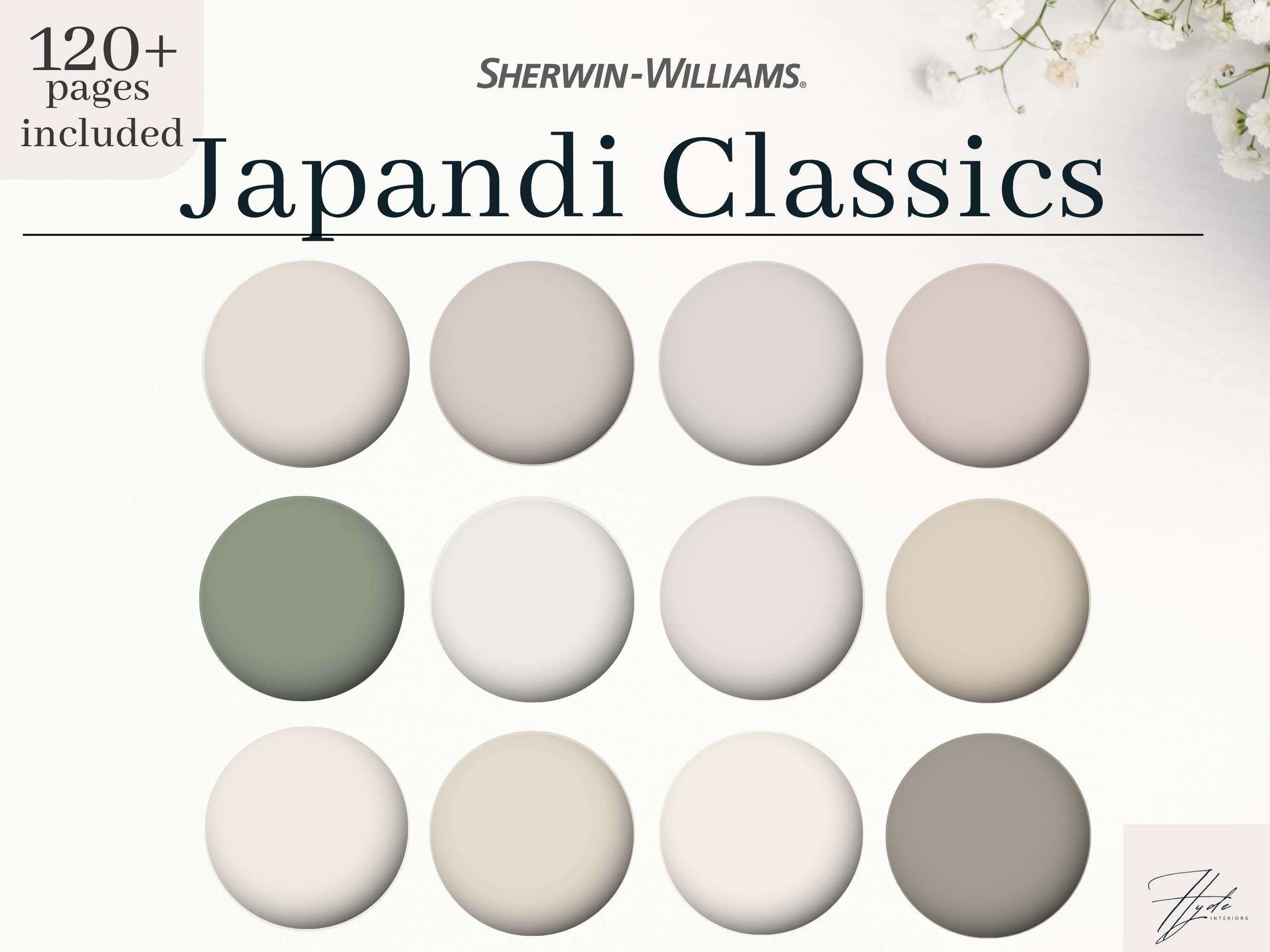 Sherwinwilliams Japandi Color Palette Japandi Classics 12 Etsy Ireland