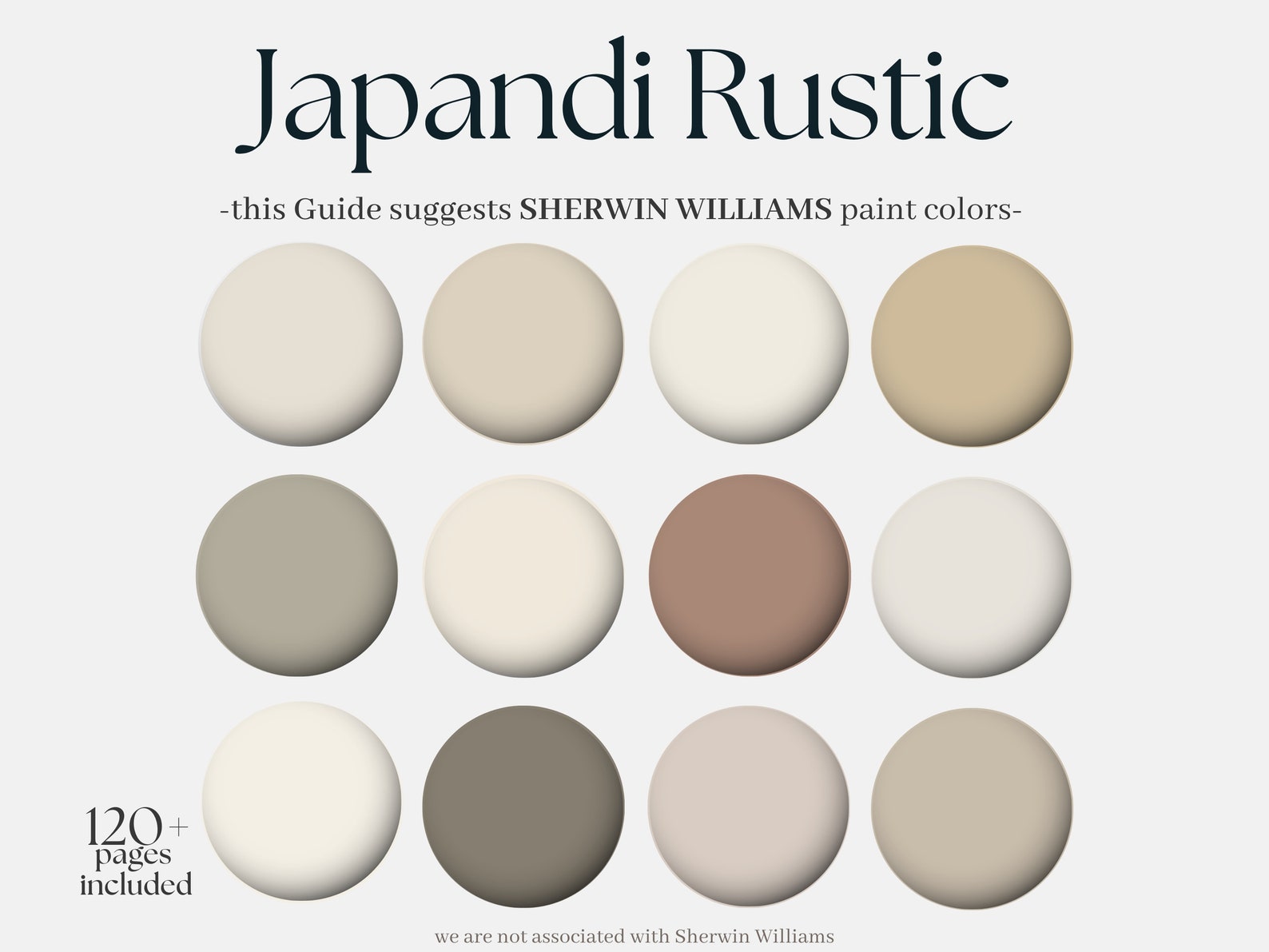 Sherwinwilliams Color Palette Japandi Rustic, 12 Shewin Williams