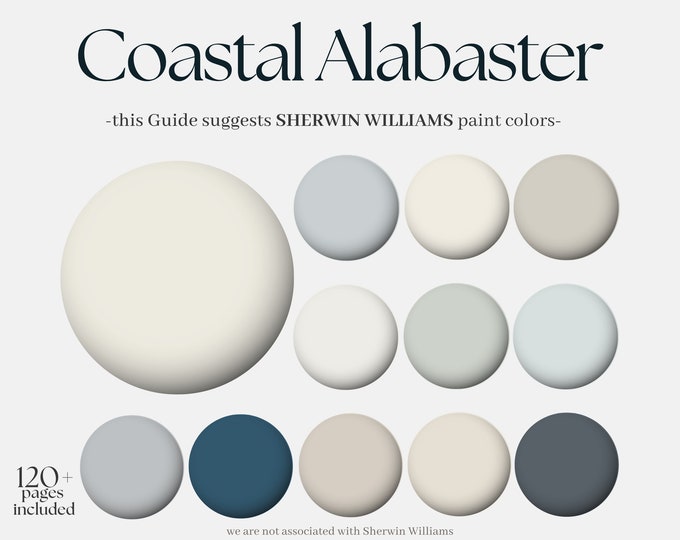 Sherwin Williams Color Palette: Coastal Alabaster, 12 Sherwin William ...