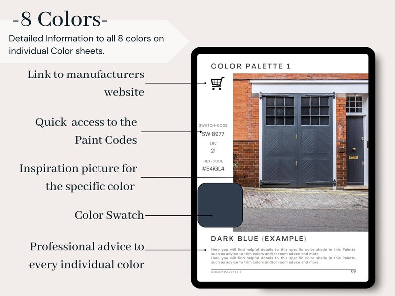 Exterior Palette Sherwin Williams Paint Red Bricks Classic Etsy