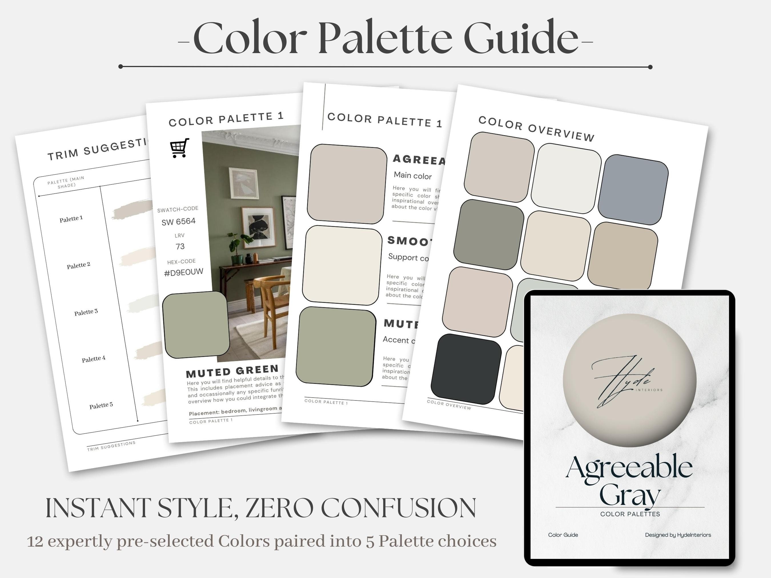 Sherwin-williams Agreeable Gray Color Palette, Paint Your Whole House ...