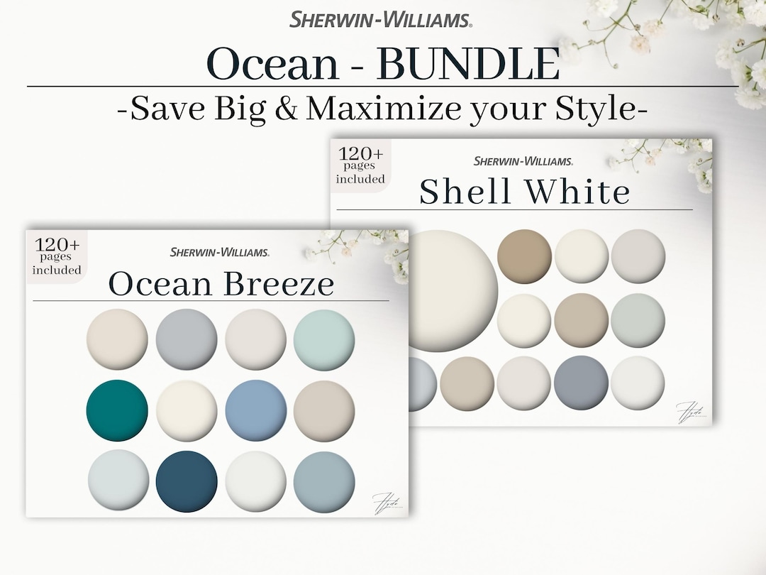 Sherwin-williams Ocean Bundle Color Palettes: Including Ocean Breeze ...