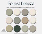 Sherwin Williams Color Palette: Forest Breeze, 12 Sherwin Williams Paints to design your whole House, neutral earth toned interior palette