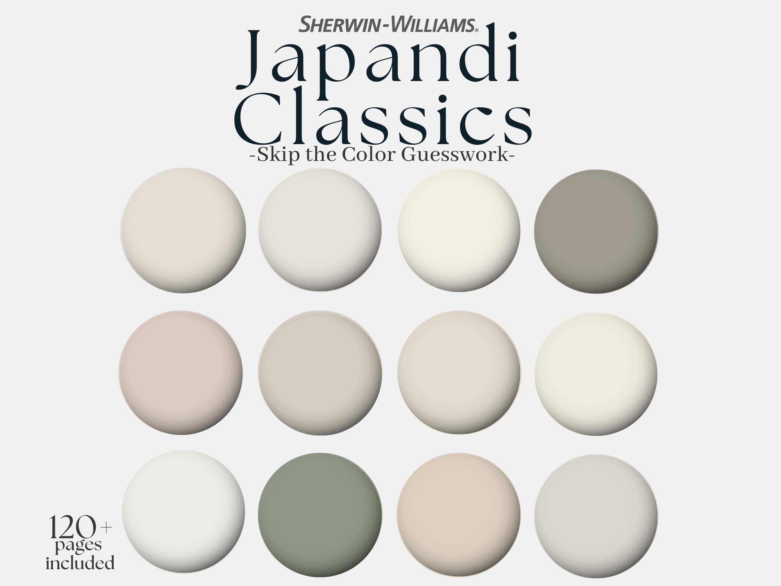 Sherwinwilliams Japandi Classics Color Palette 12 Sherwin Etsy UK