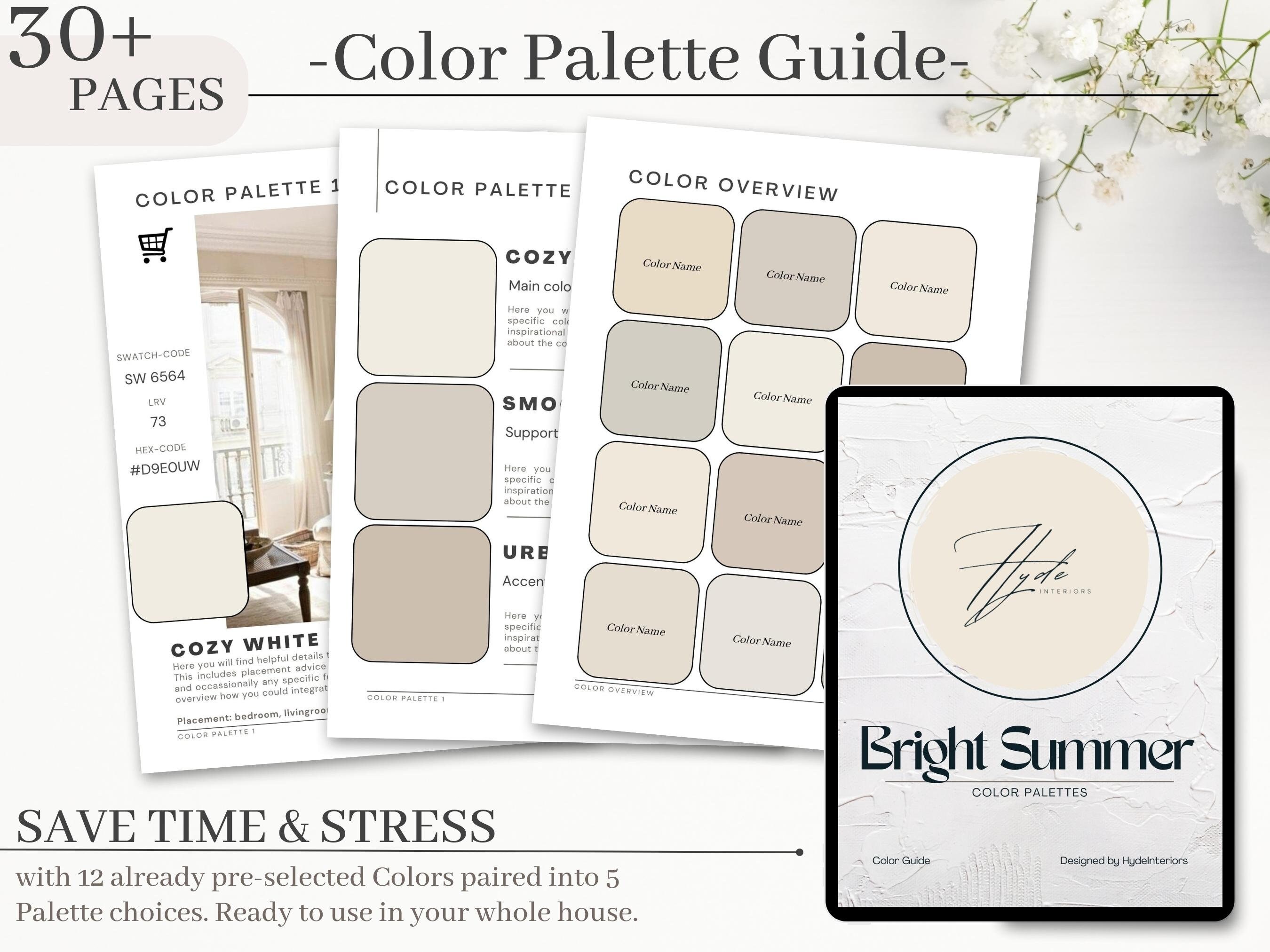 Sherwinwilliams Color Palette Bright Summer 12 Sherwin Etsy Australia