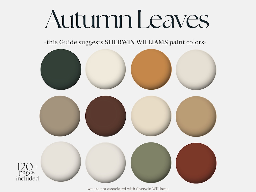 Sherwinwilliams Color Palette Autumn Leaves, 12 Colorful Sherwin